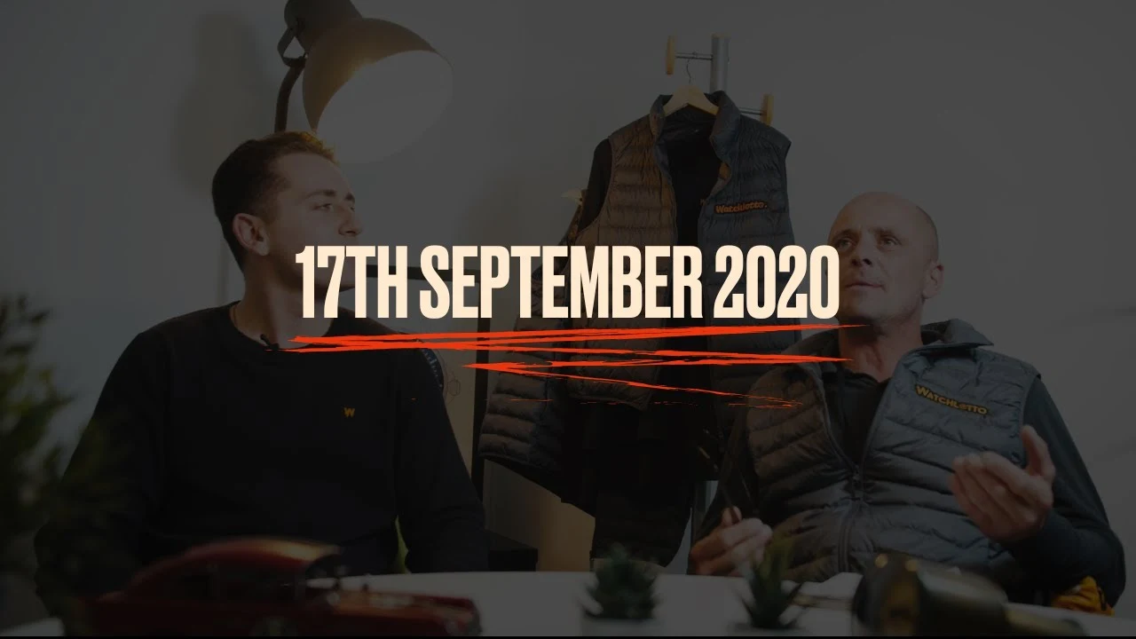Harrison and Jamie in the director’s interview, with 17th September 2020 printed on the original video thumbnail